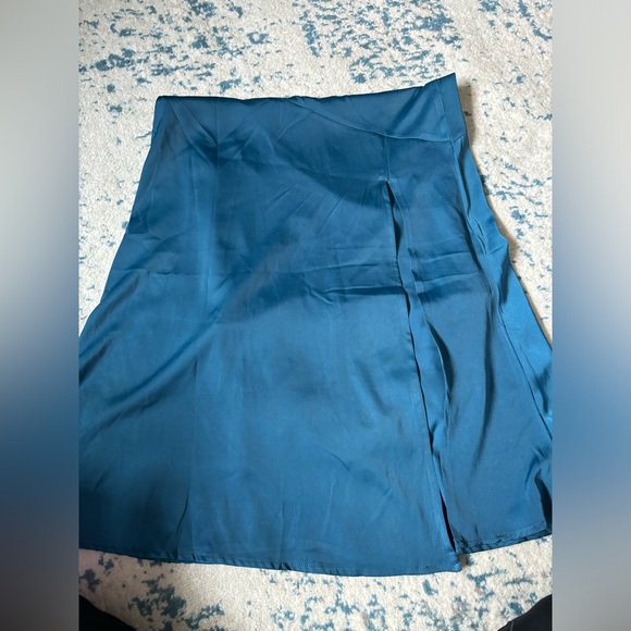 Fiamaoves silk satin dress dark blue - Picture 3 of 3